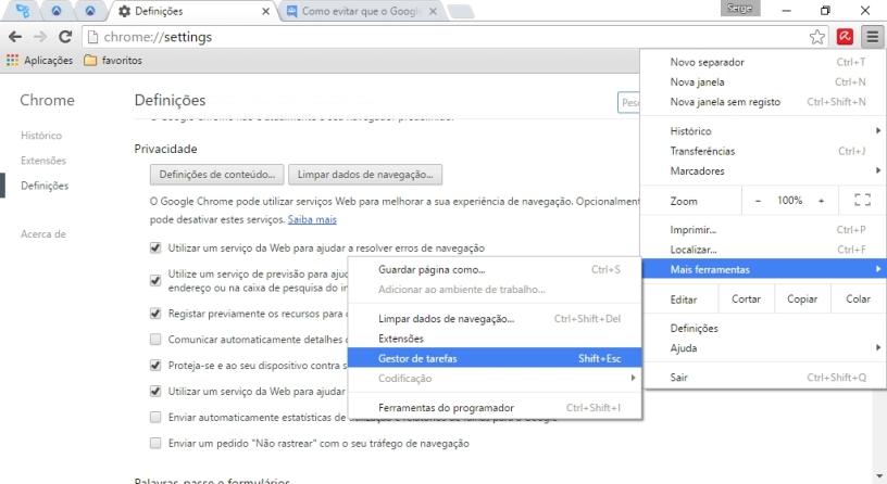Como acelerar o Google Chrome: Mate processos pesados