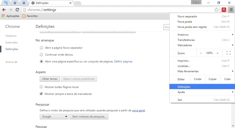 Como acelerar o Google Chrome: Remova temas